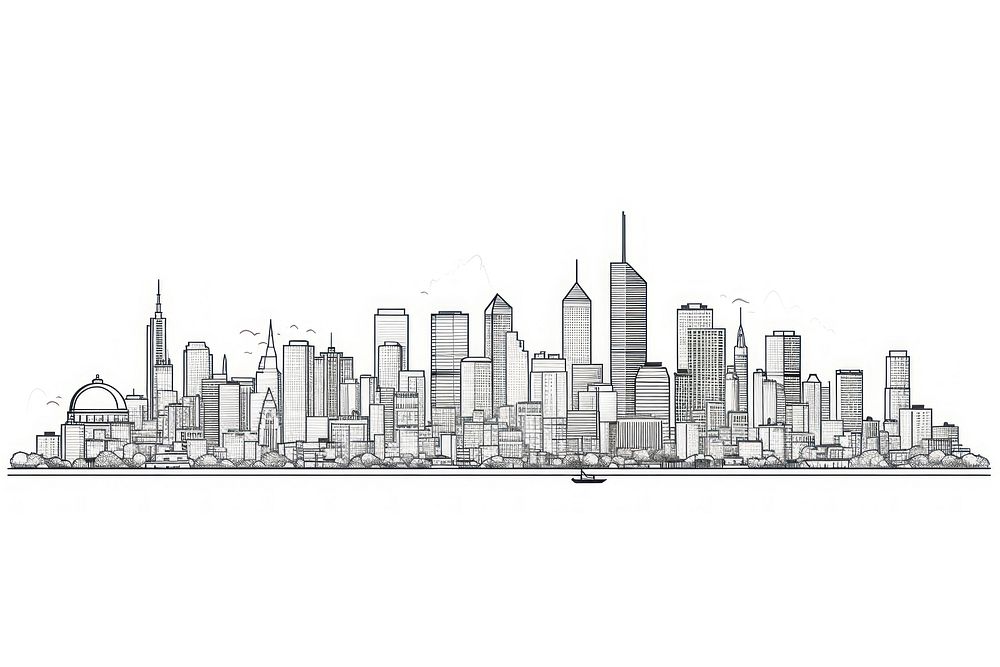 City sketch city metropolis.