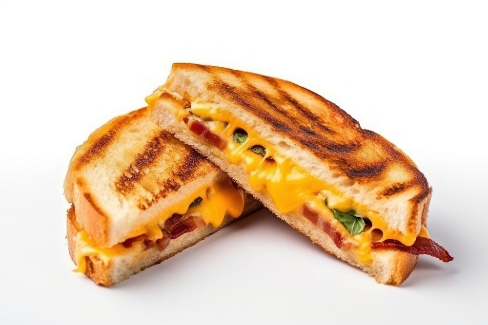 Sandwiches food white background cheddar cheese.