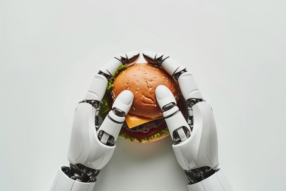 Burger food hand hamburger.