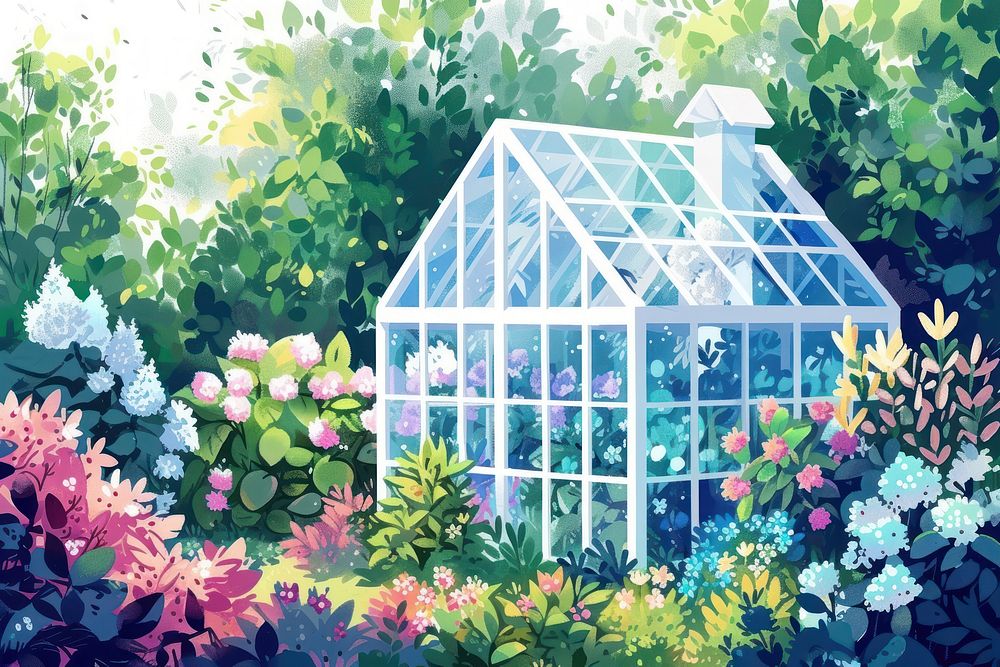 Garden greenhouse outdoors flower.