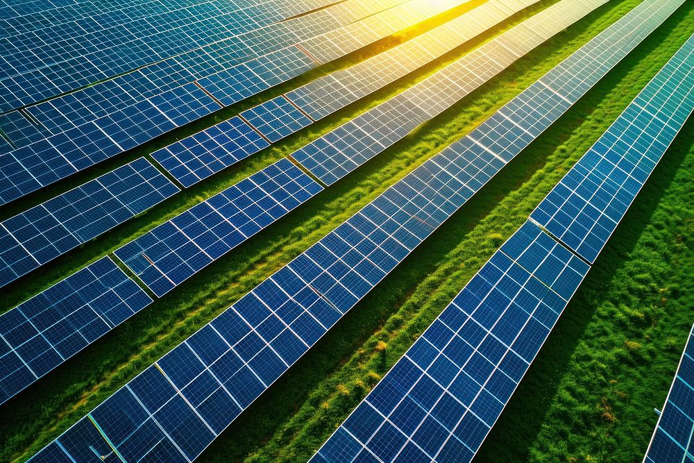 Solar panels sunlight outdoors electricity.