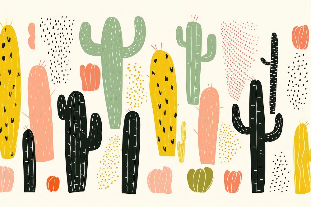 Background Cactus Pattern cactus backgrounds pattern.