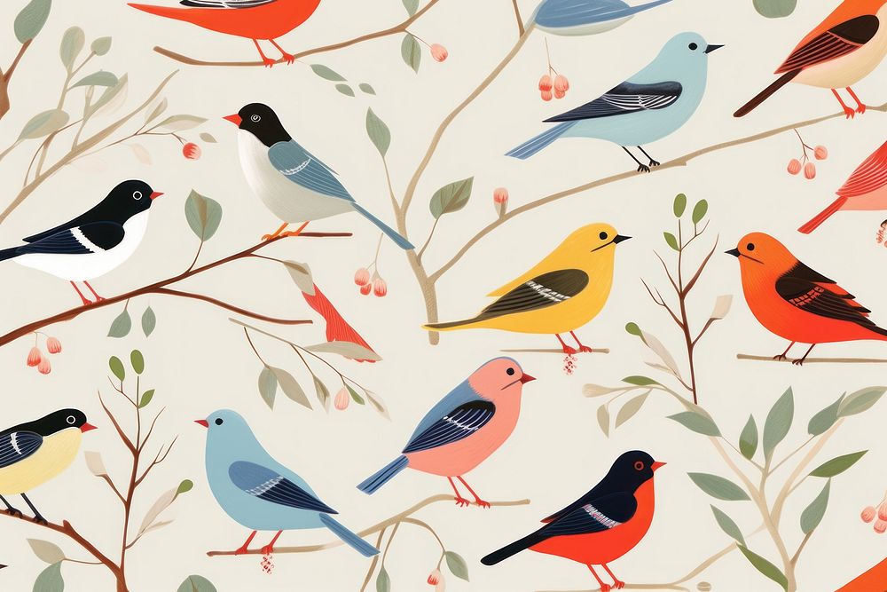 Pattern bird animal art.