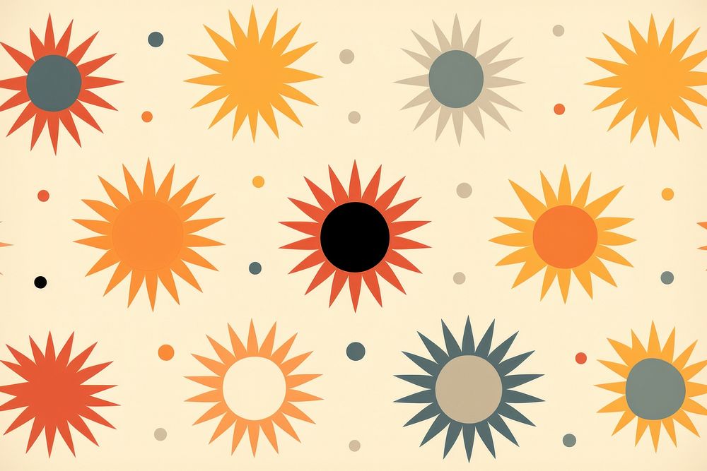 Suns cute pattern backgrounds repetition sunlight.