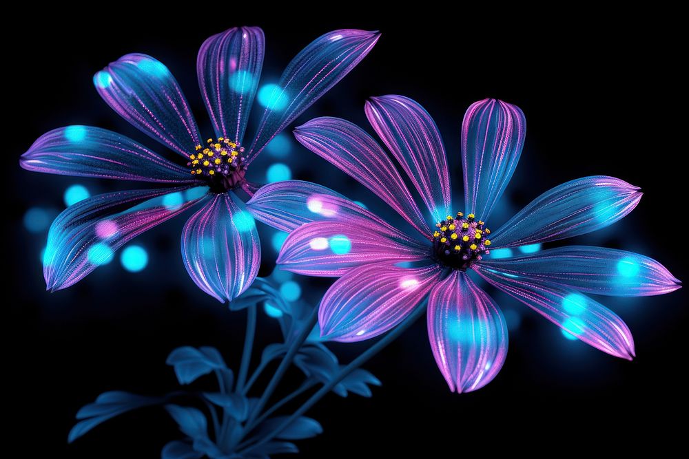 Daisy pattern flower purple.