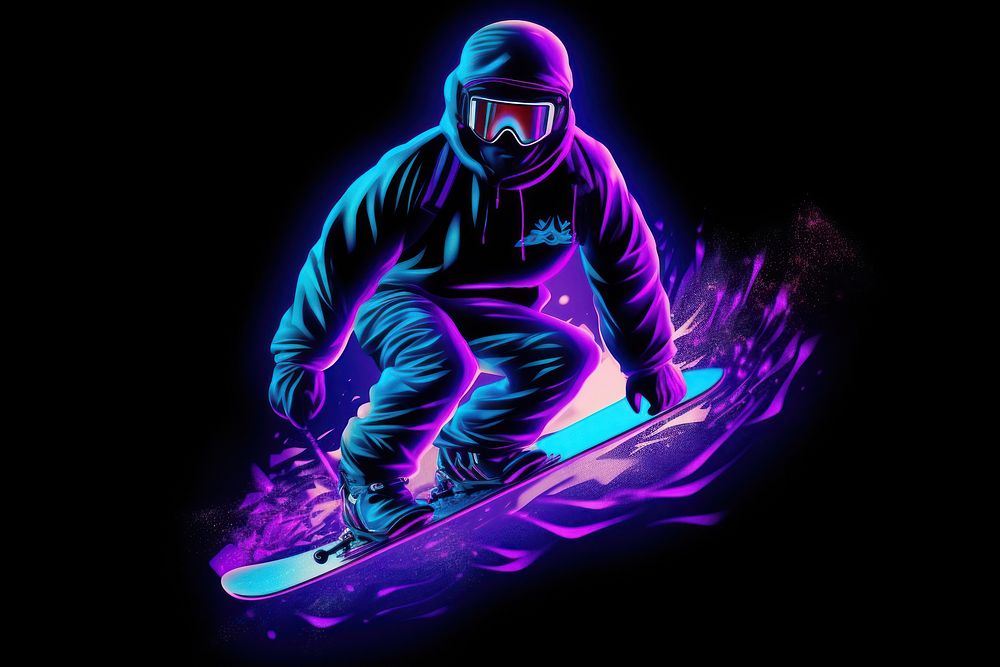 Snowboarding snowboarding sports light.