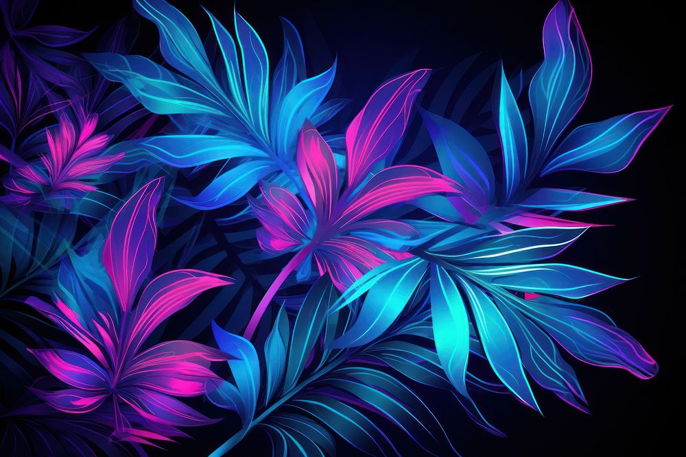 Tropical leaves backgrounds pattern purple.
