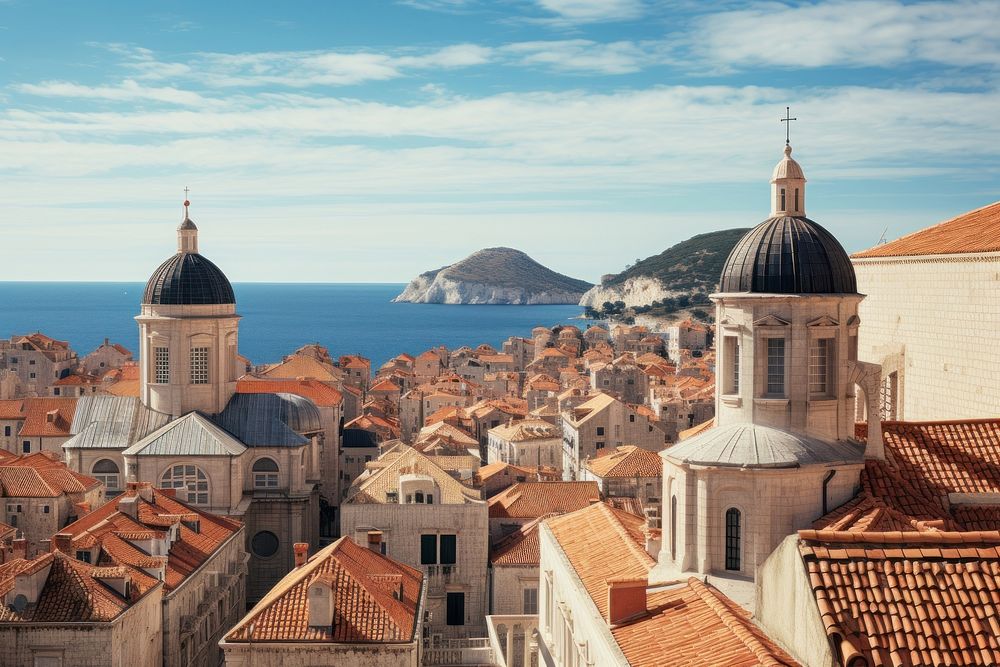 Dubrovnik architecture cityscape building.