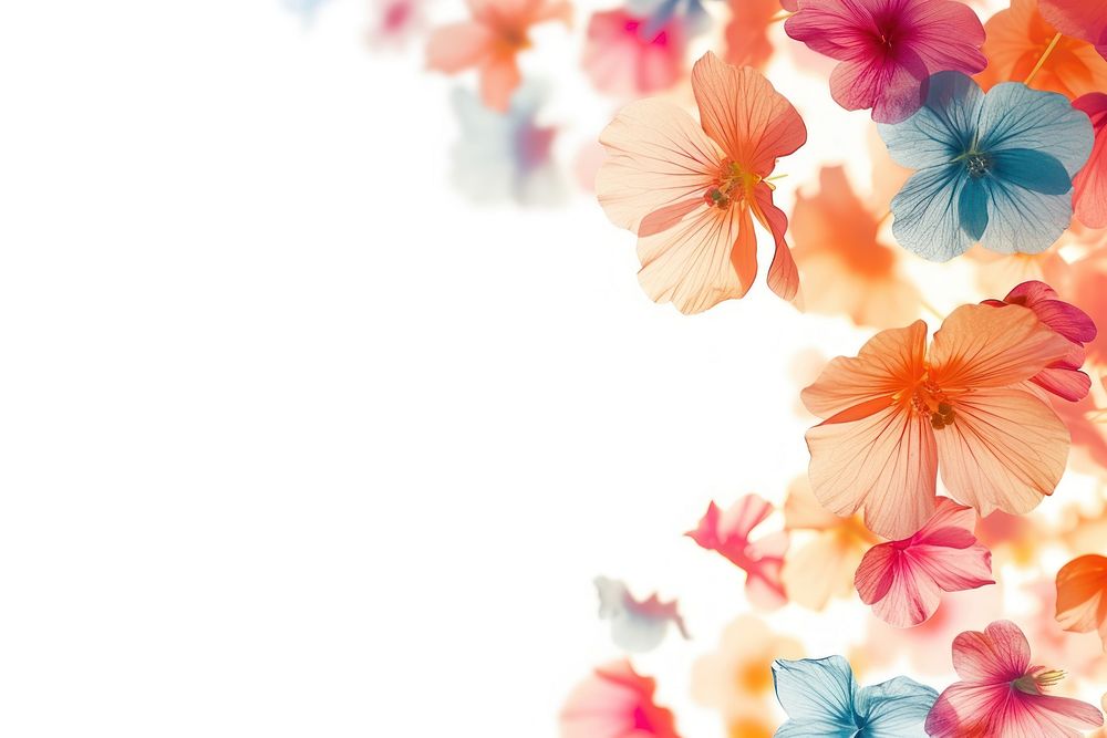 Colorful flowers backgrounds nature petal.