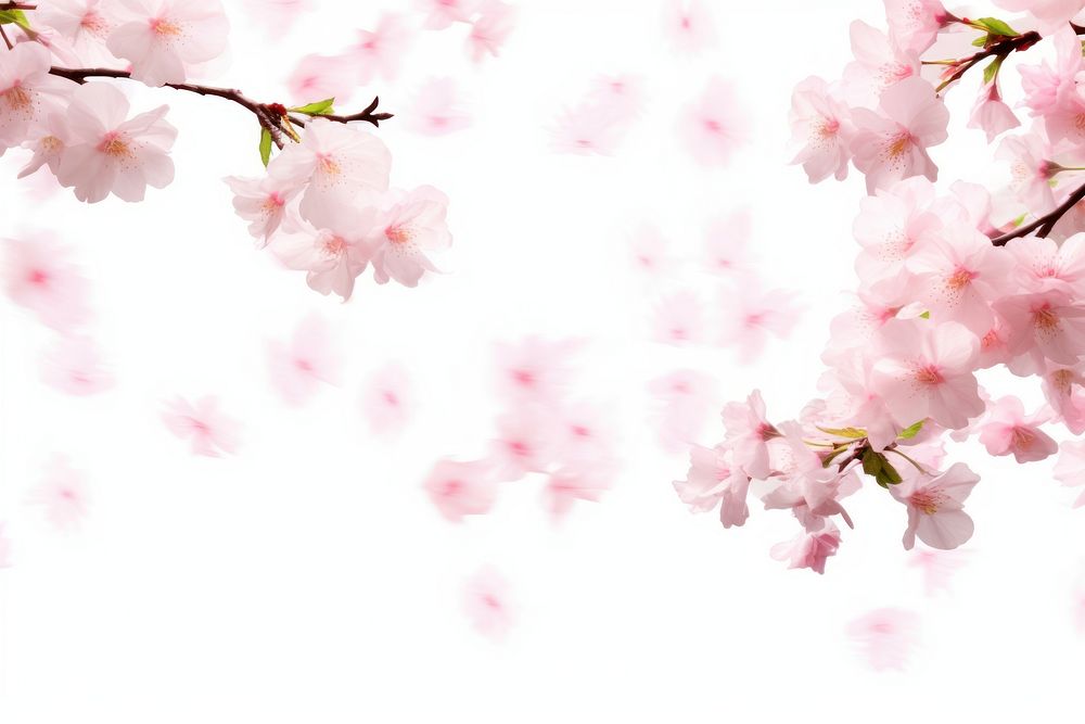Cherry blossom leaves backgrounds outdoors flower.