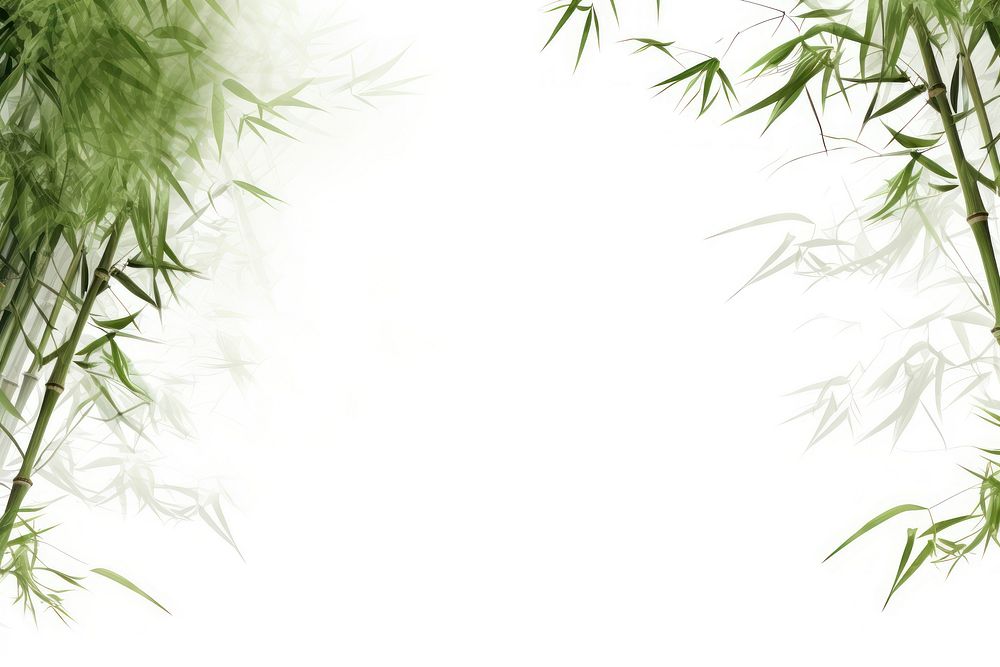 Bamboo trees backgrounds plant white background.