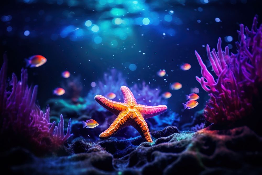 Star fish starfish aquarium outdoors.