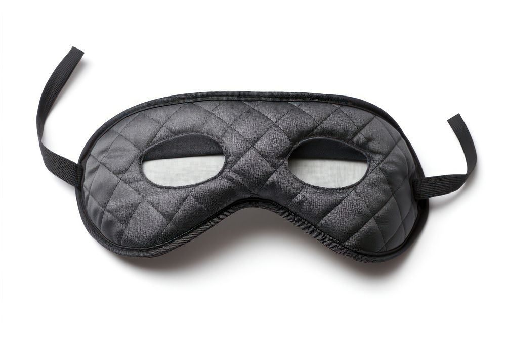 Sleeping eye mask white background celebration accessories.