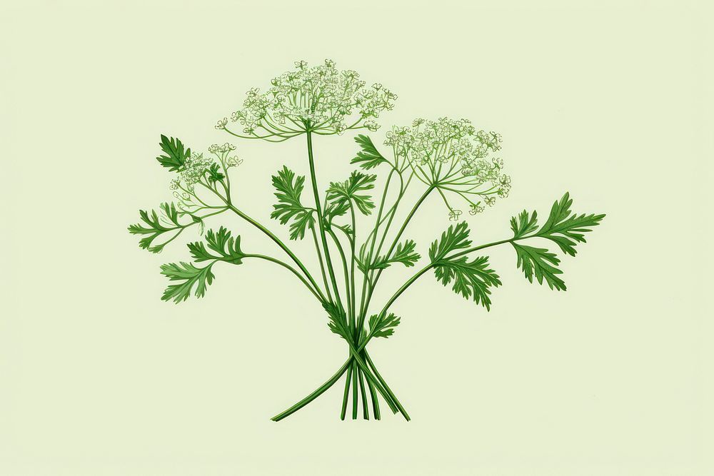 Dill parsley flower plant.