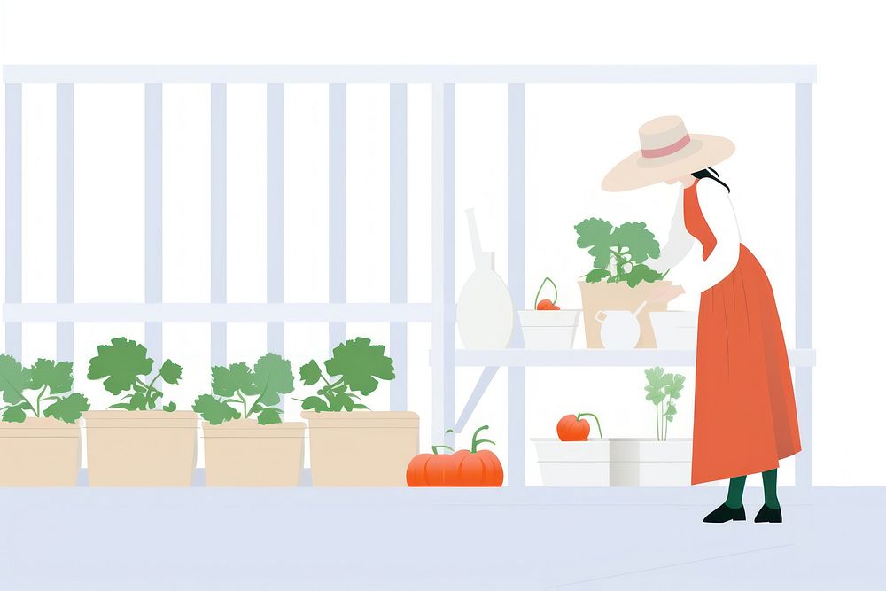 Woman gardening architecture outdoors adult.