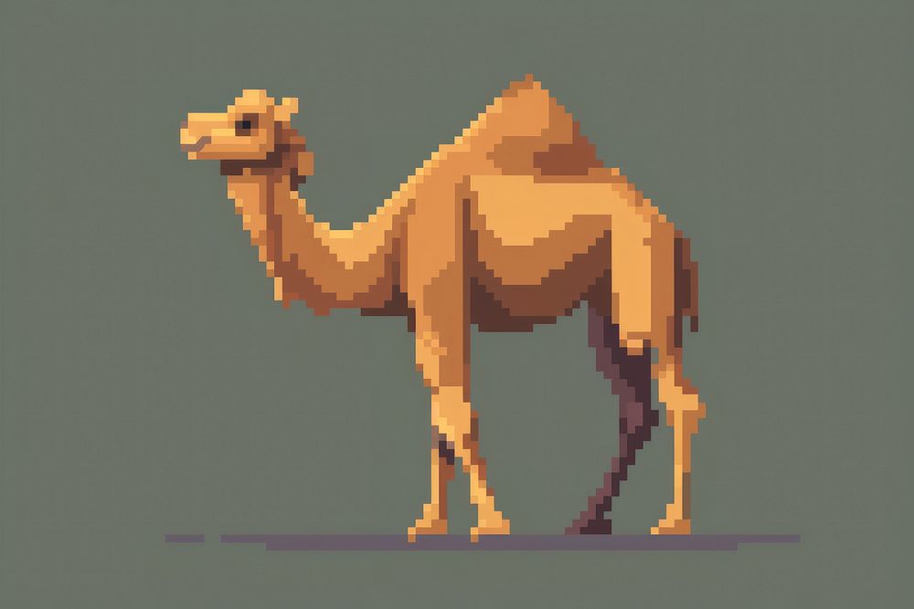 Camel mammal cartoon nature.