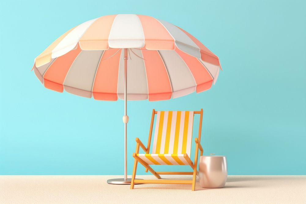 Summer umbrella chair furniture.