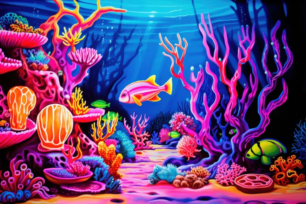 Coral reef aquarium nature marine.