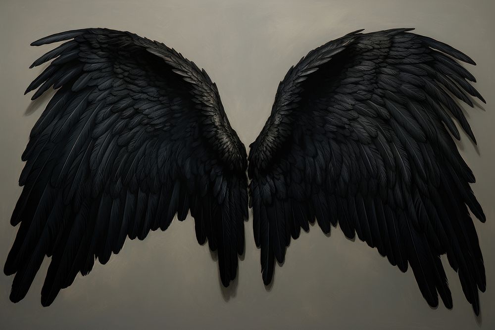 Angel wings bird darkness vulture.