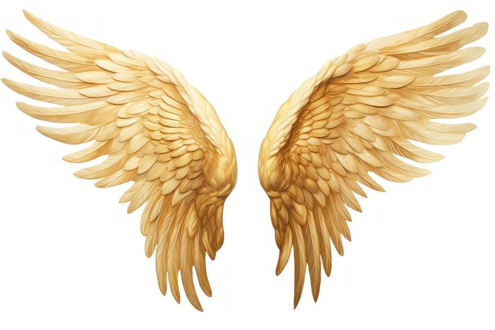 Angel wings bird white background archangel.