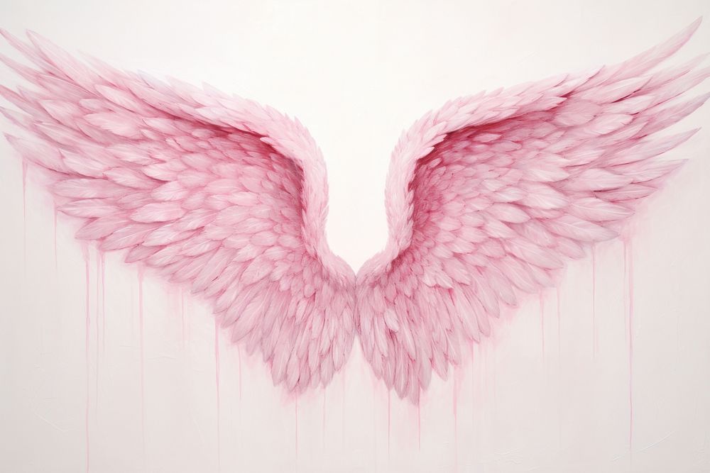 Angel wings pink creativity archangel.