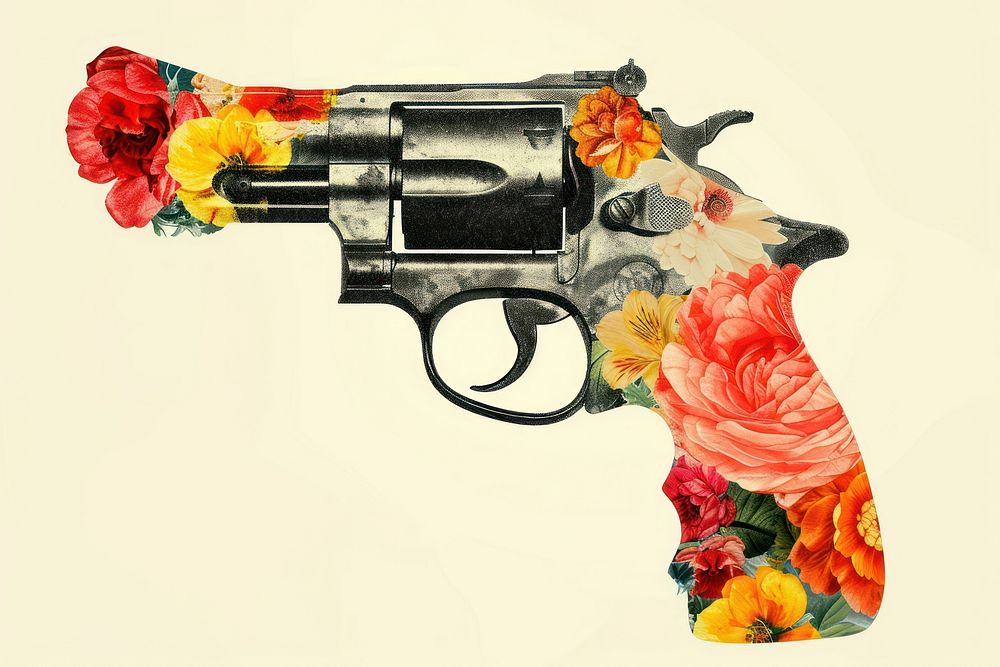 Gun handgun weapon art.