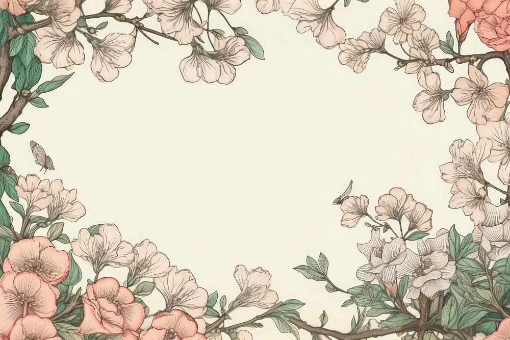 Cherry blossom in night backgrounds pattern drawing.
