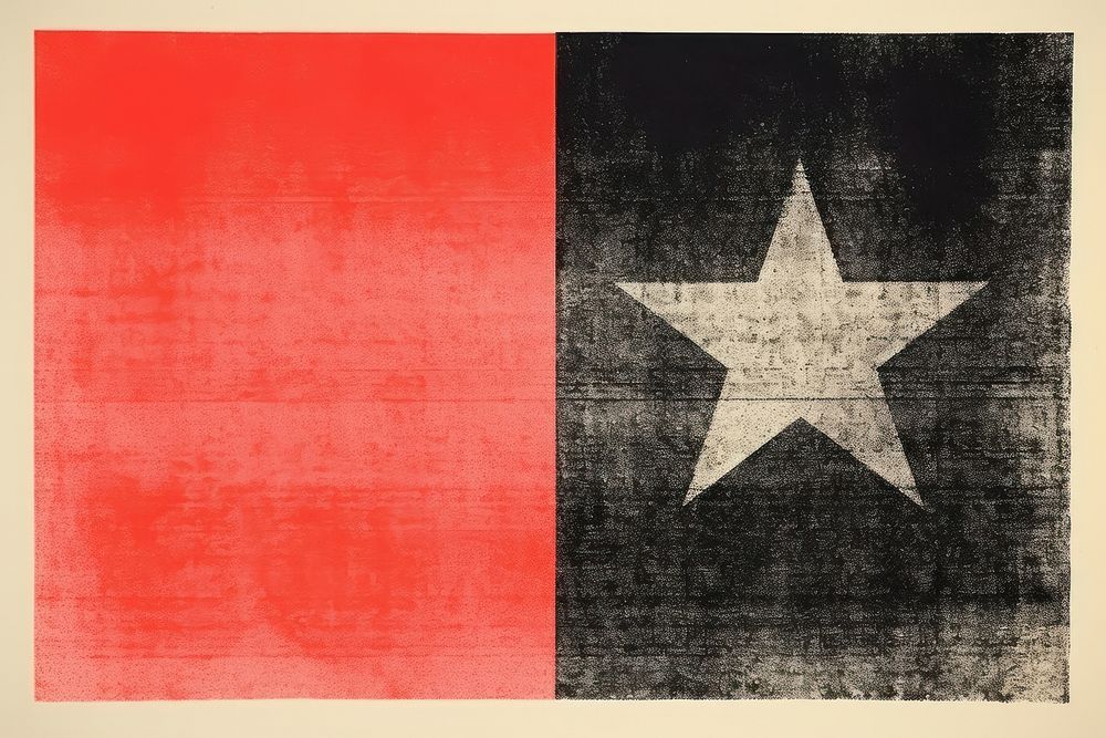 Star backgrounds textured flag.