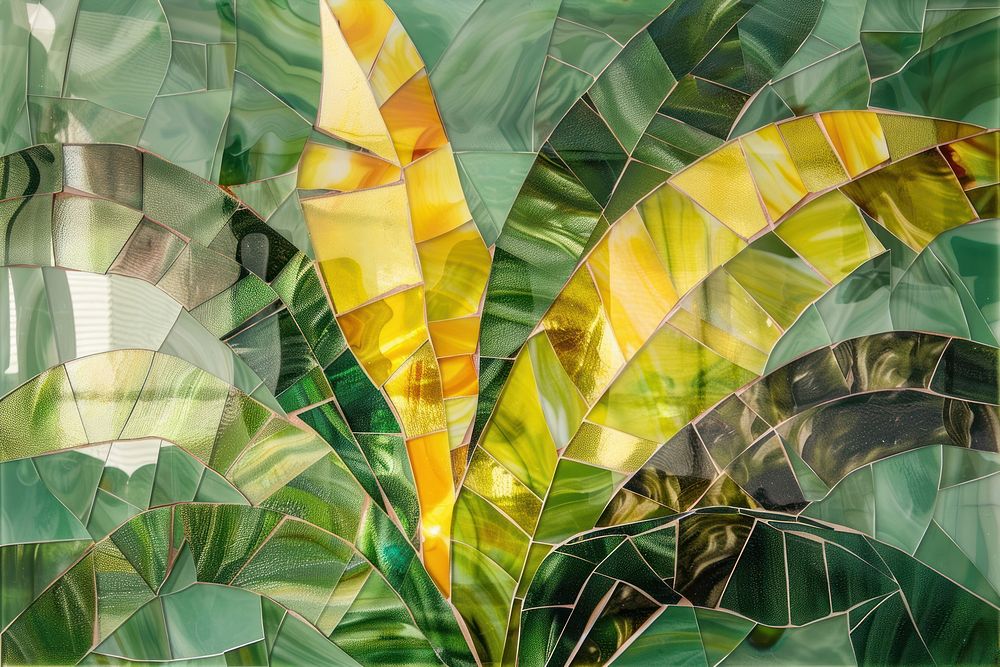 Banana leaf art backgrounds outdoors.
