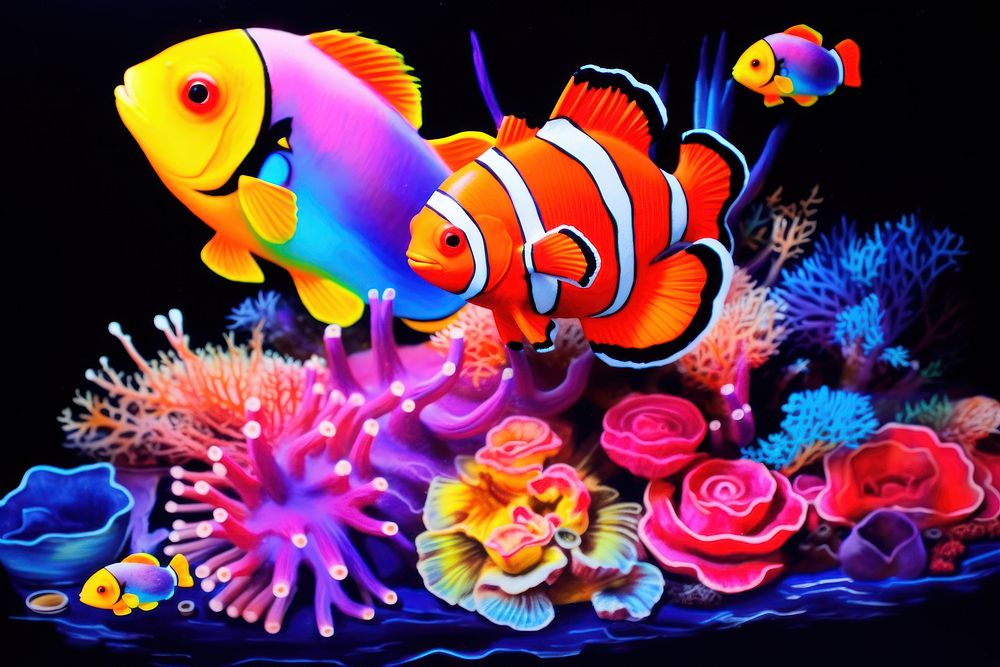 Clownfish aquarium animal nature.