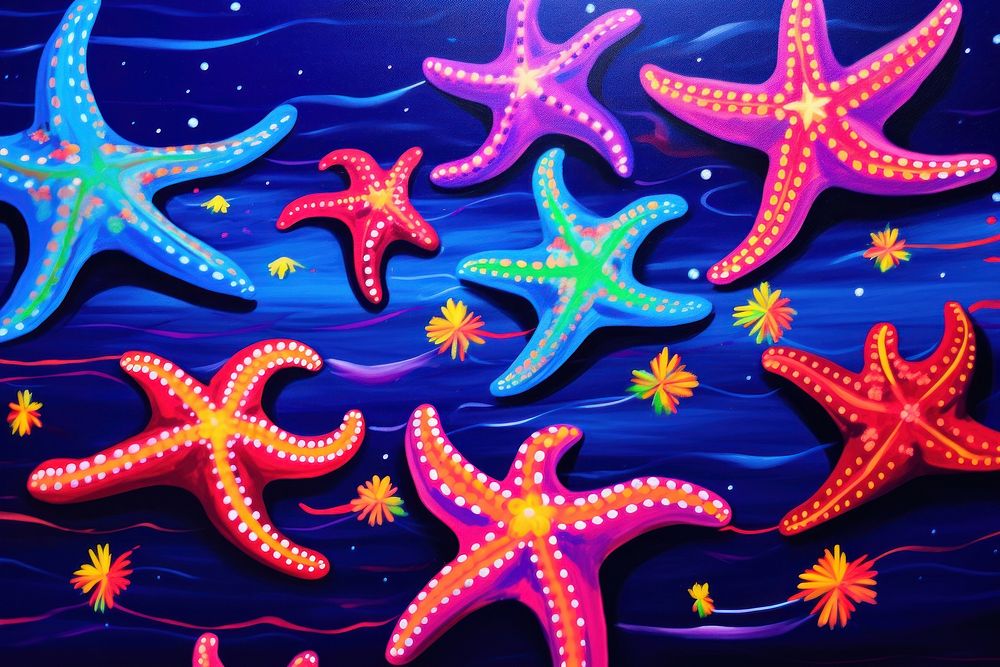 Starfish backgrounds marine purple.