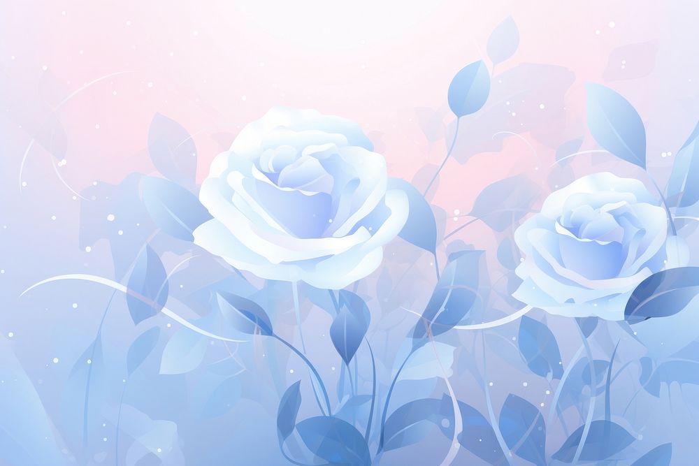 Blue rose backgrounds pattern flower.