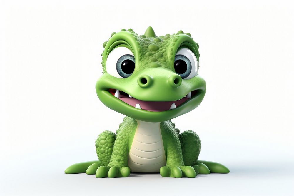 Cute baby crocodile background cartoon animal plush.