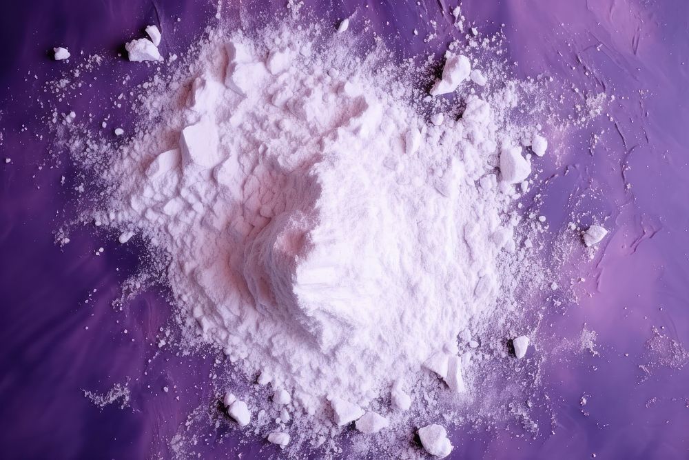 Flour backgrounds purple powder.