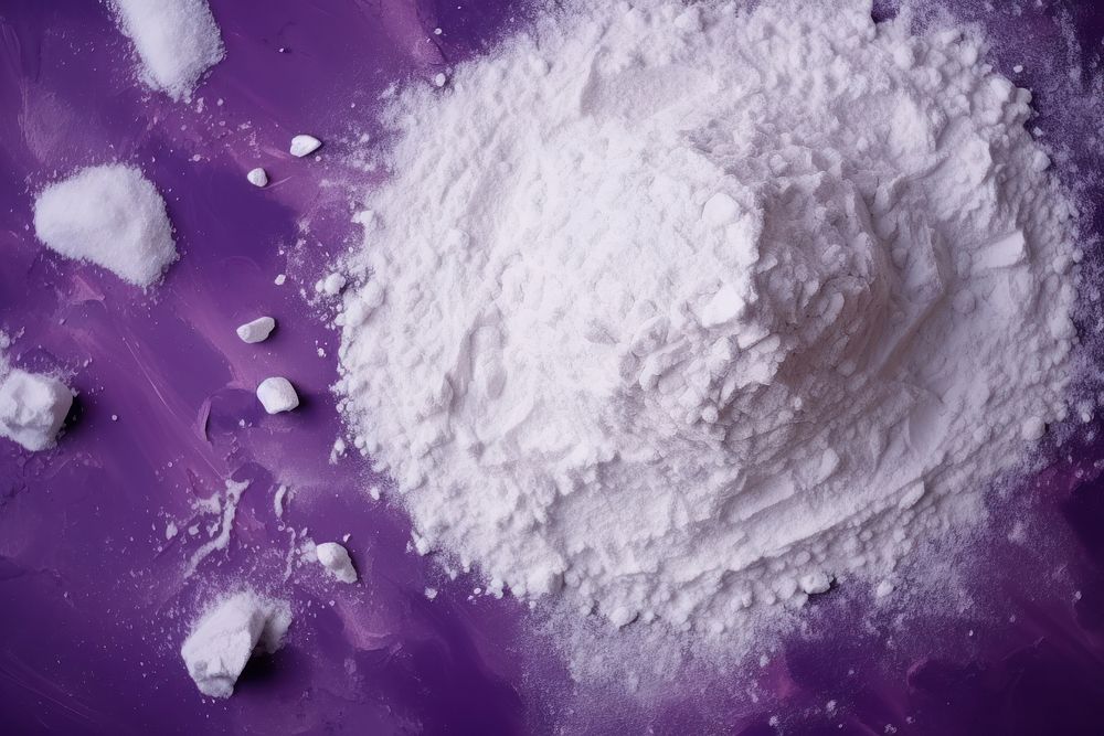 Flour backgrounds purple powder.