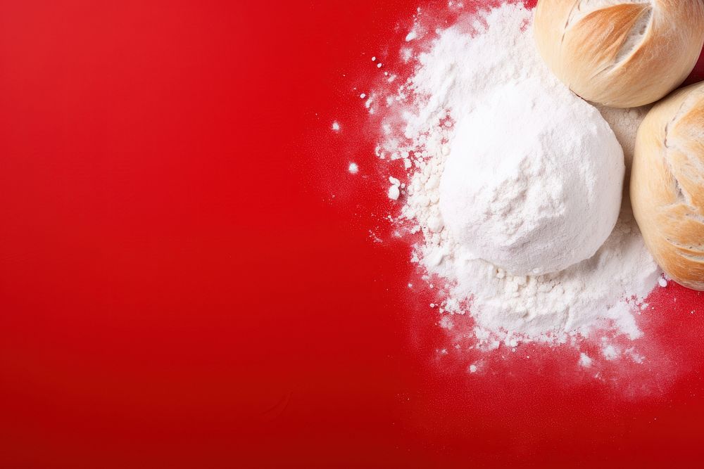 Flour powder food red.
