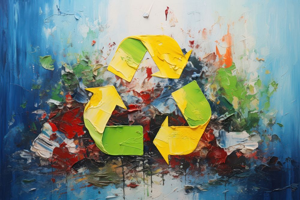 Recycle painting art creativity.
