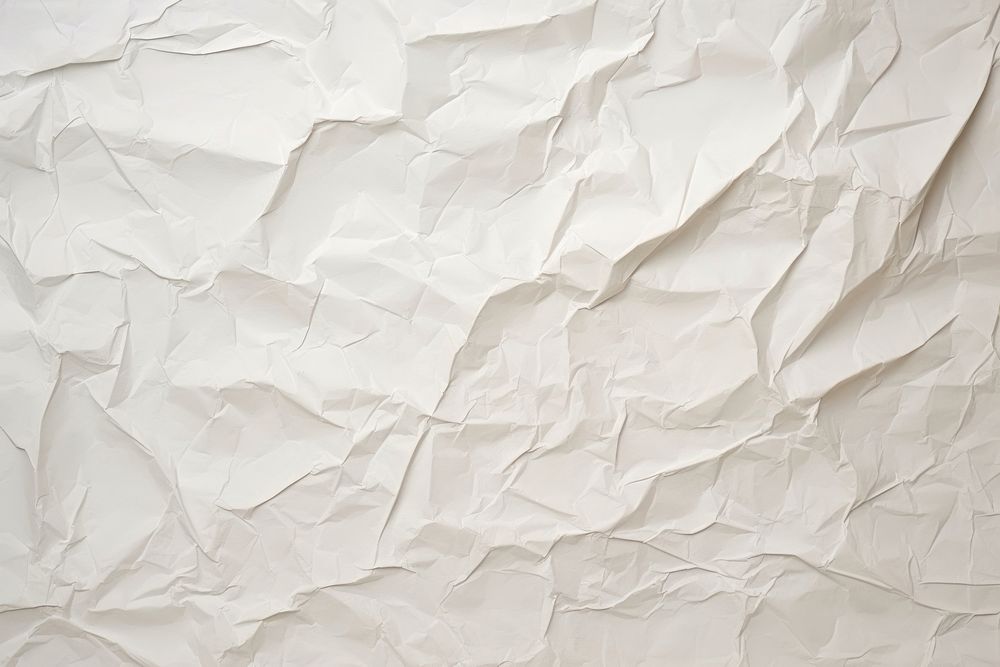 Crumpled paper background backgrounds white textured.