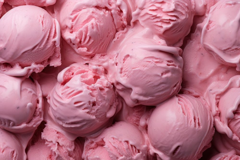 Pink ice cream texture backgrounds dessert food.