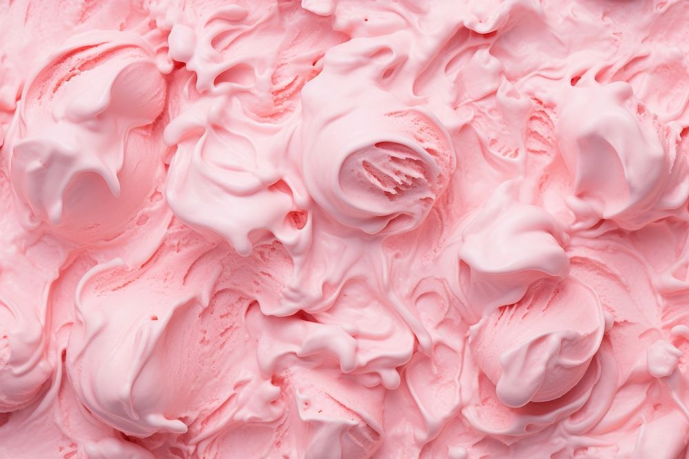 Pink ice cream texture backgrounds dessert icing.