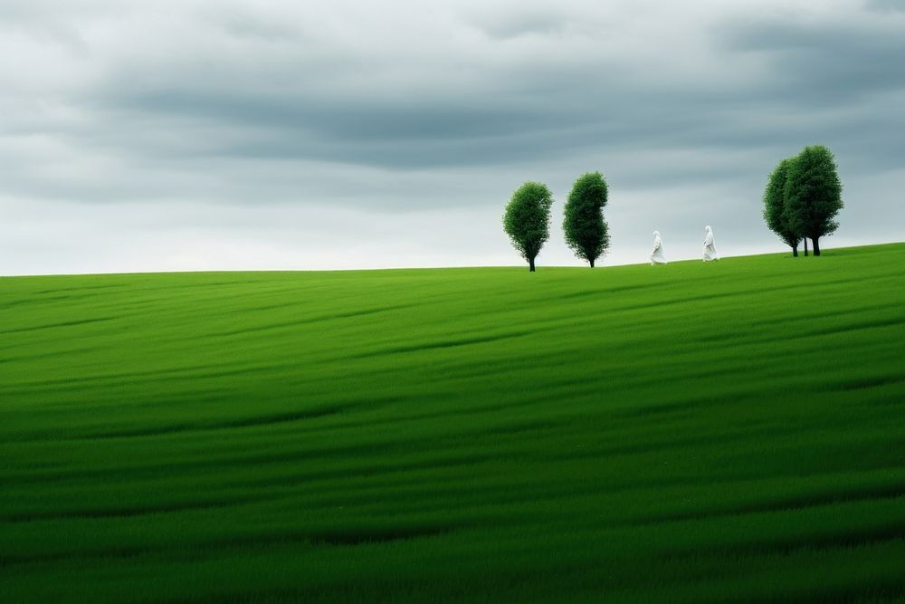 Photo aliens landscape field grassland. | Premium Photo - rawpixel