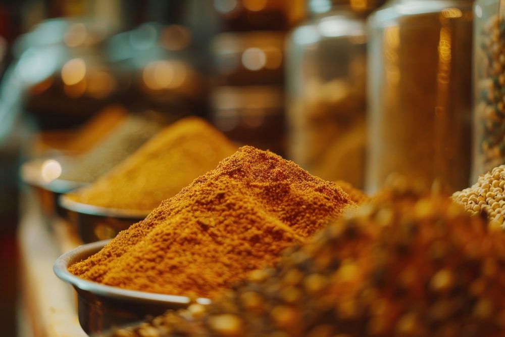 Indian spices food ingredient freshness.