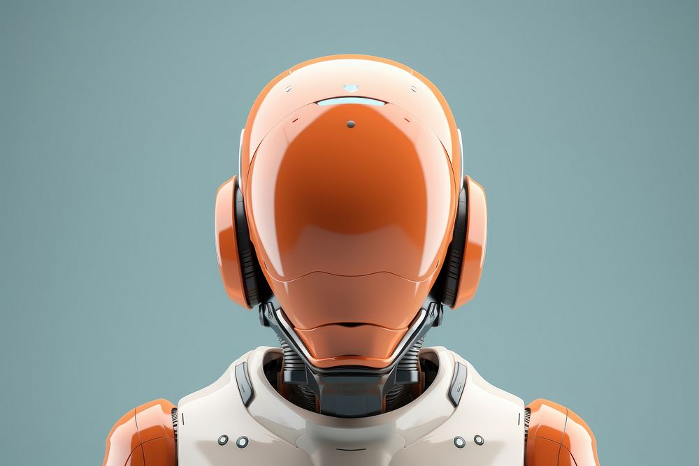 Robot helmet technology protection.