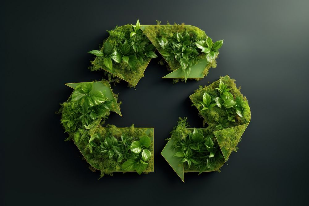 Recycle plant green leaf.