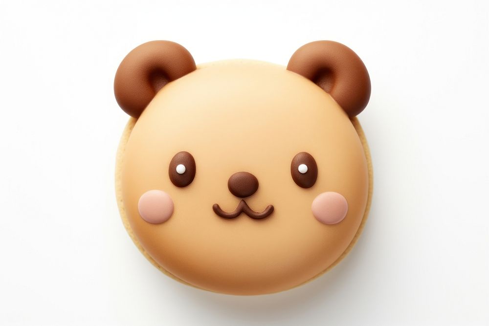 3d cute bear face cookie dessert food toy.