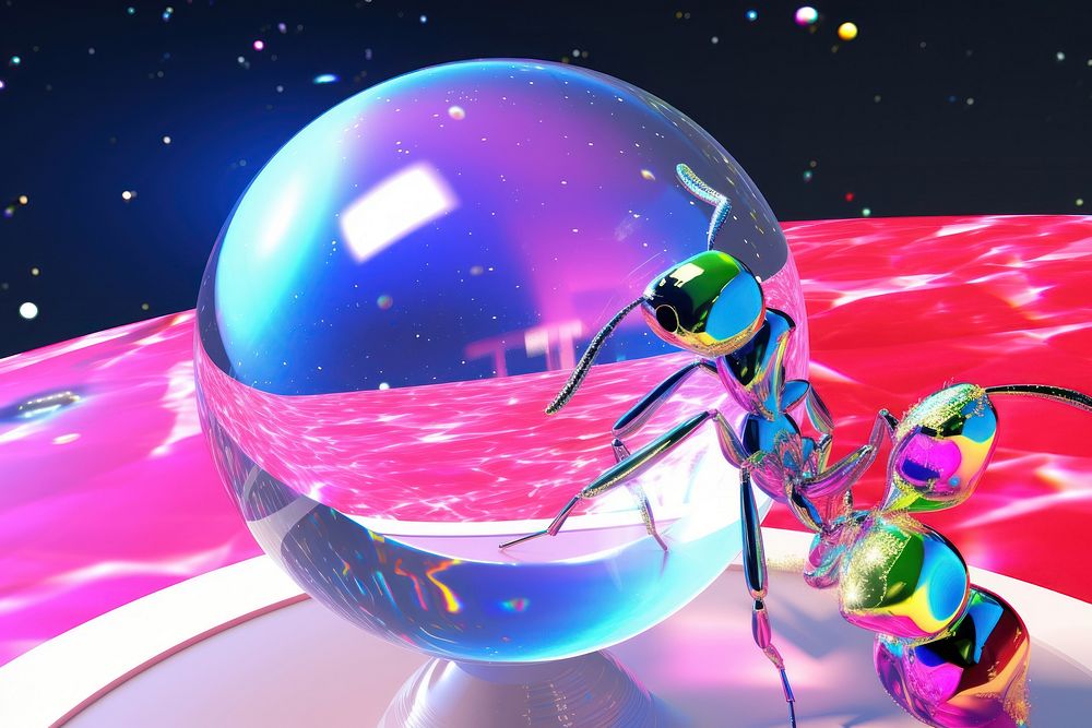 3d model ant graphics sphere futuristic.