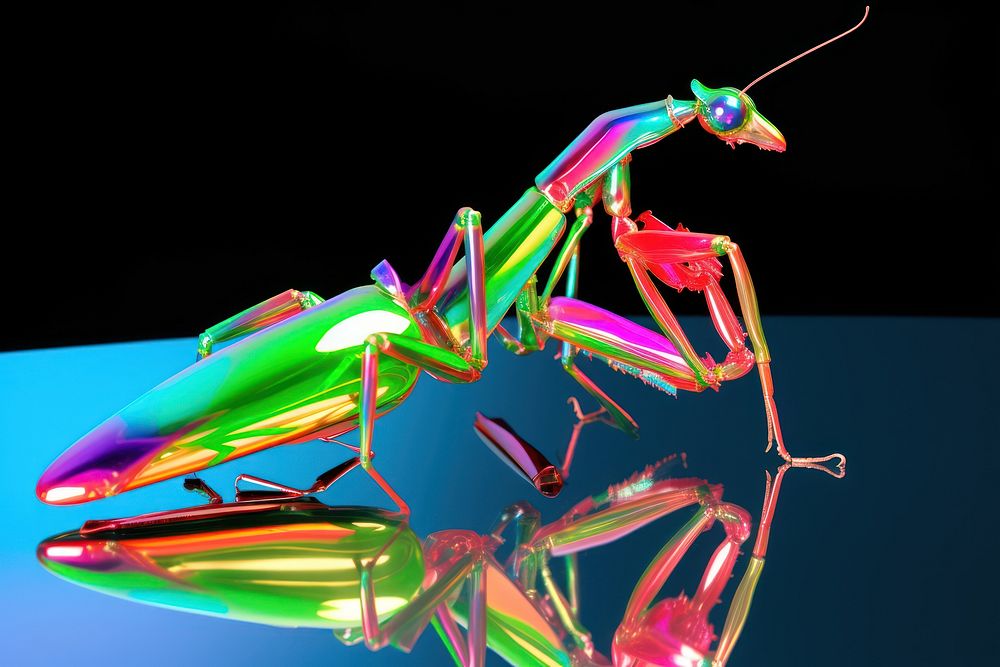 3d model praying mantis animal insect invertebrate.