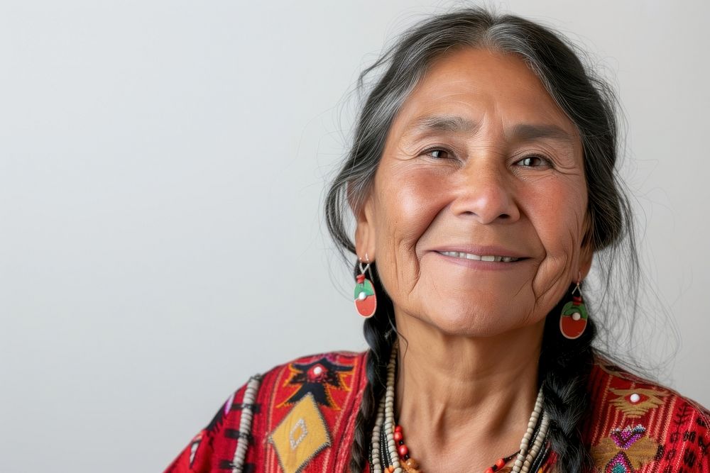 Native-american person portrait smiling adult.