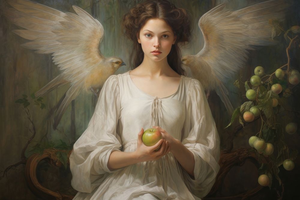 Angel painting portrait adult.