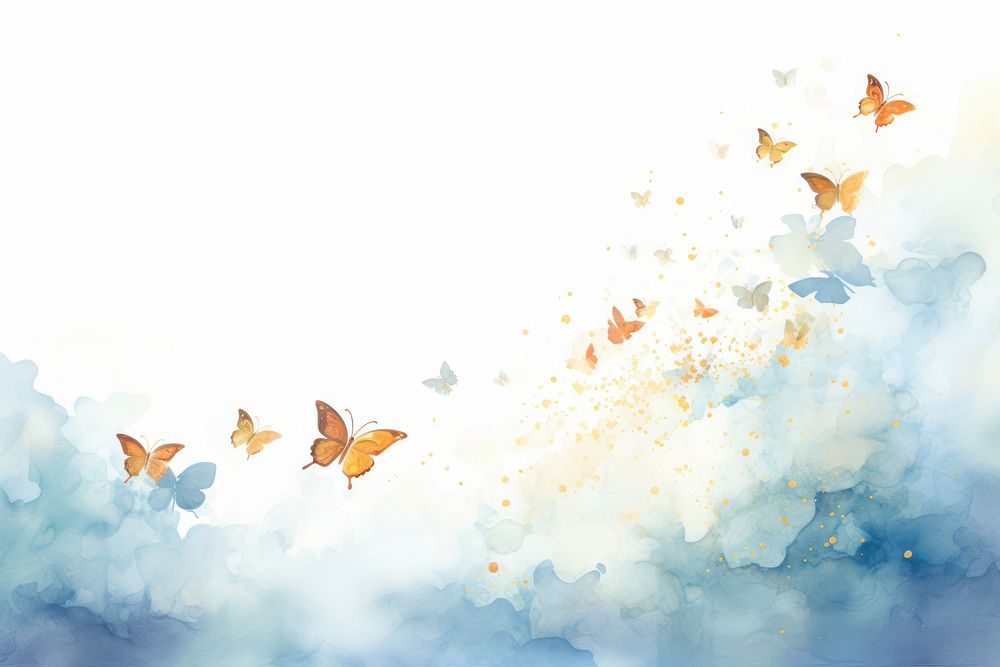 Backgrounds painting sky butterfly.